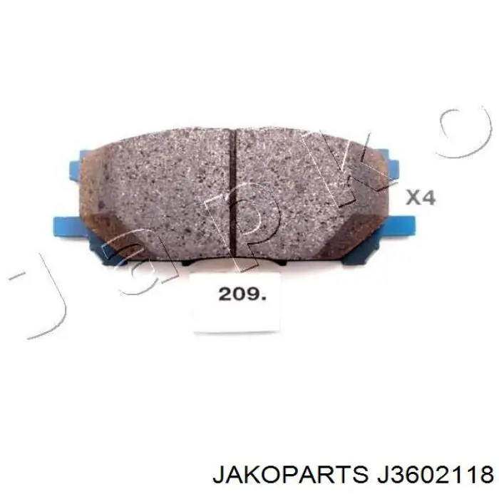 Тормозні колодки Jakoparts J3602118