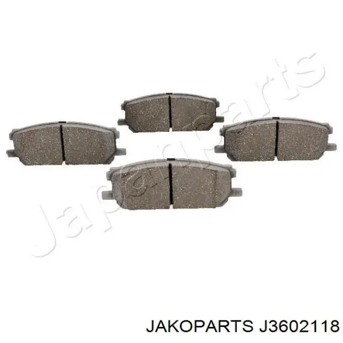 Гальмівні колодки Jakoparts J3602118 ціна, від 21.78 USD