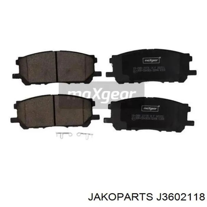 Купити J3602118 Jakoparts Колодки гальмівні передні, дискові