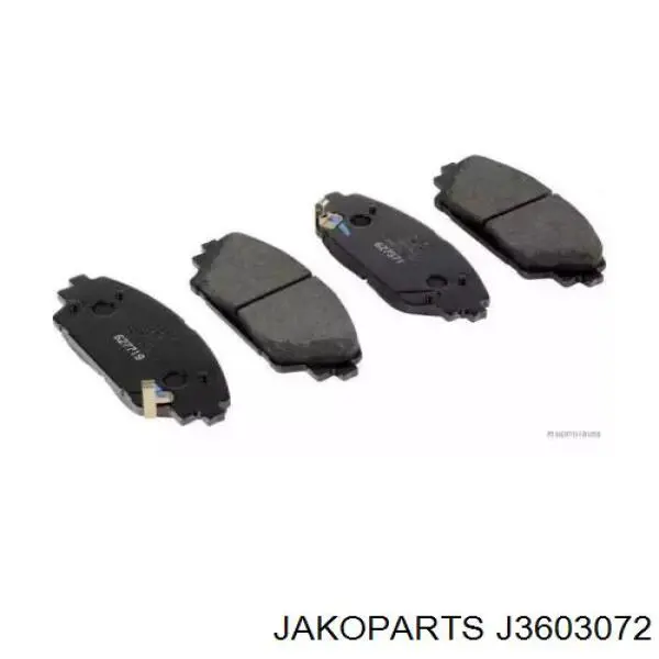 Гальмівні колодки Jakoparts J3603072 ціна, від 23.02 USD