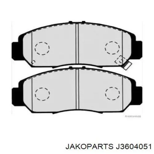 Гальмівні колодки Jakoparts J3604051 ціна, від 18.46 USD