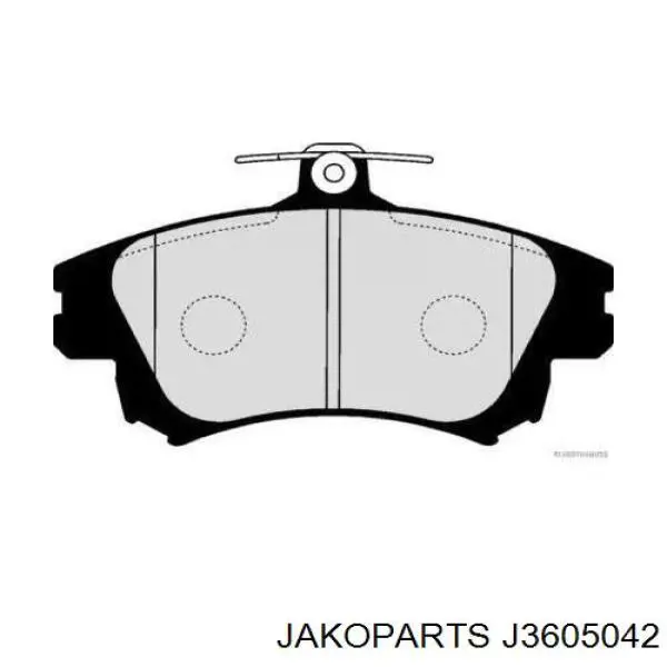 Колодки гальмівні передні, дискові J3605042 Jakoparts