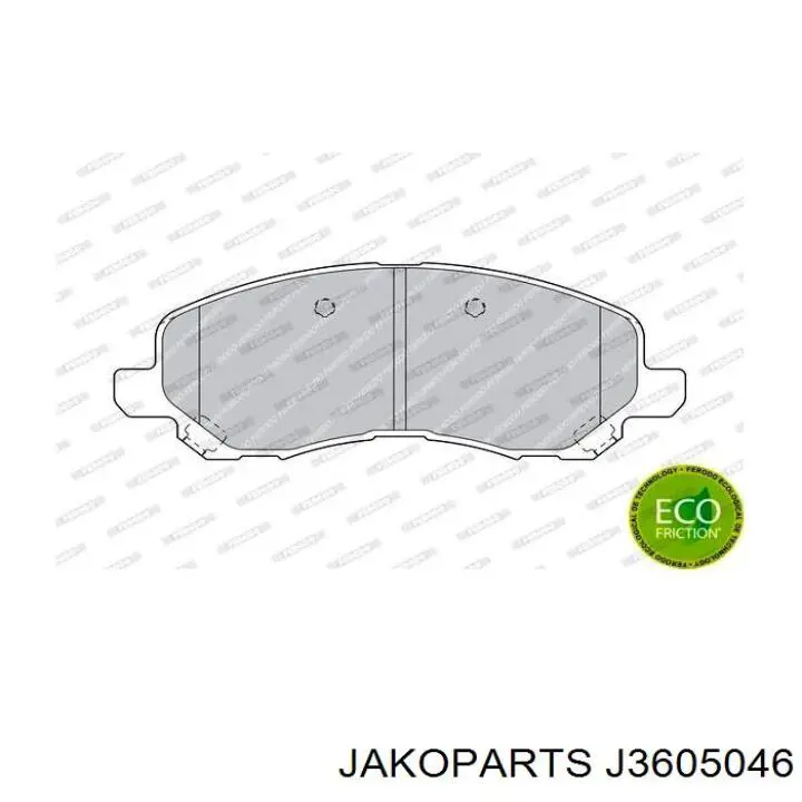 Тормозні колодки Jakoparts J3605046