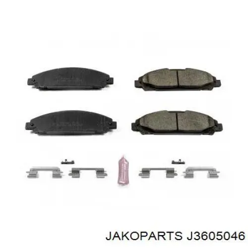 J3605046 Jakoparts Передні гальмівні колодки