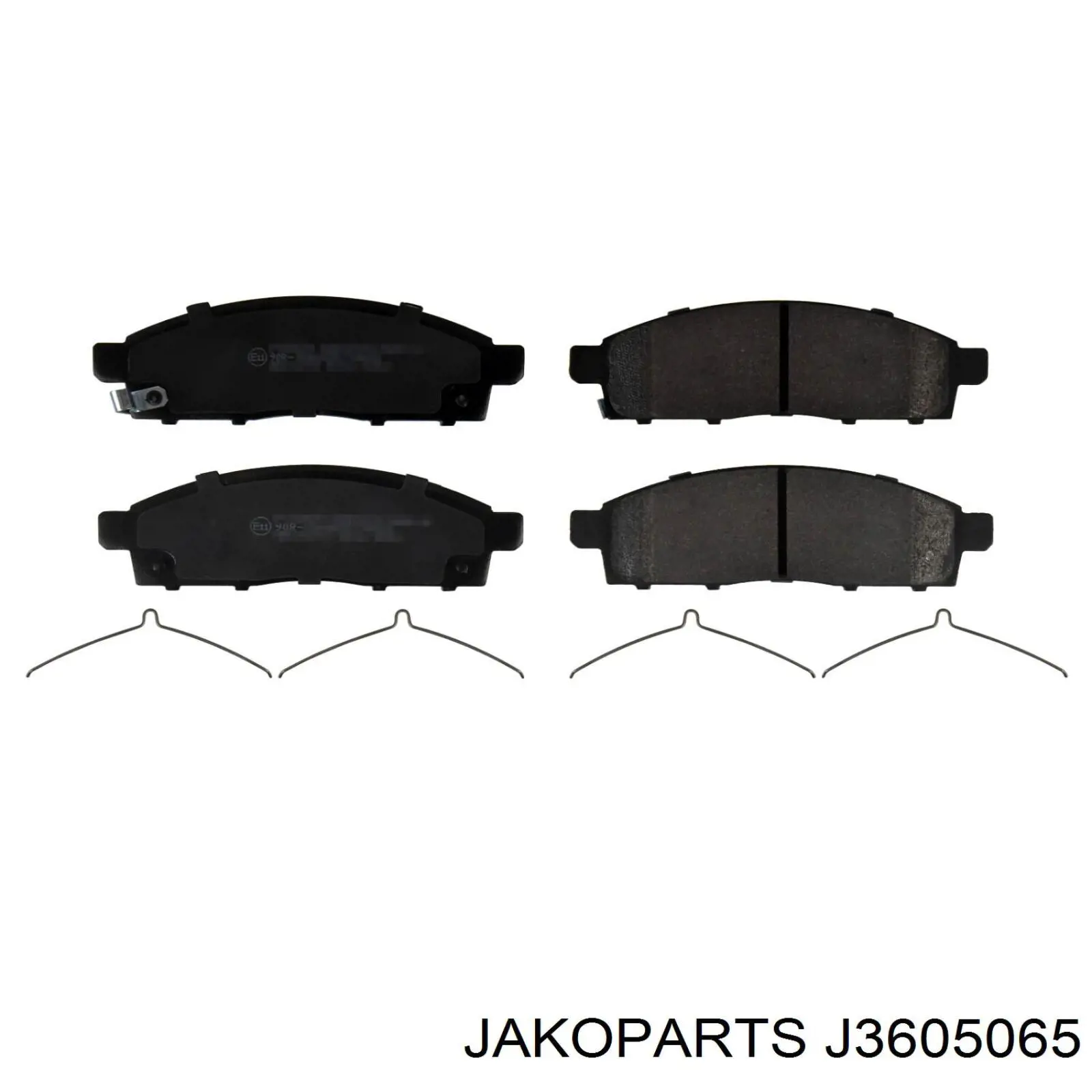 Гальмівні колодки Jakoparts J3605065 ціна, від 20.18 USD