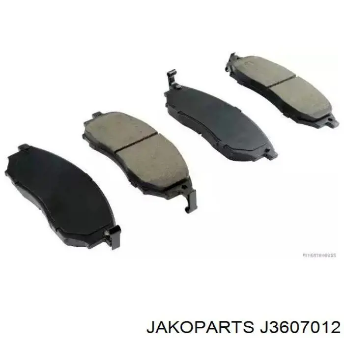 Гальмівні колодки Jakoparts J3607012 ціна, від 14.31 USD