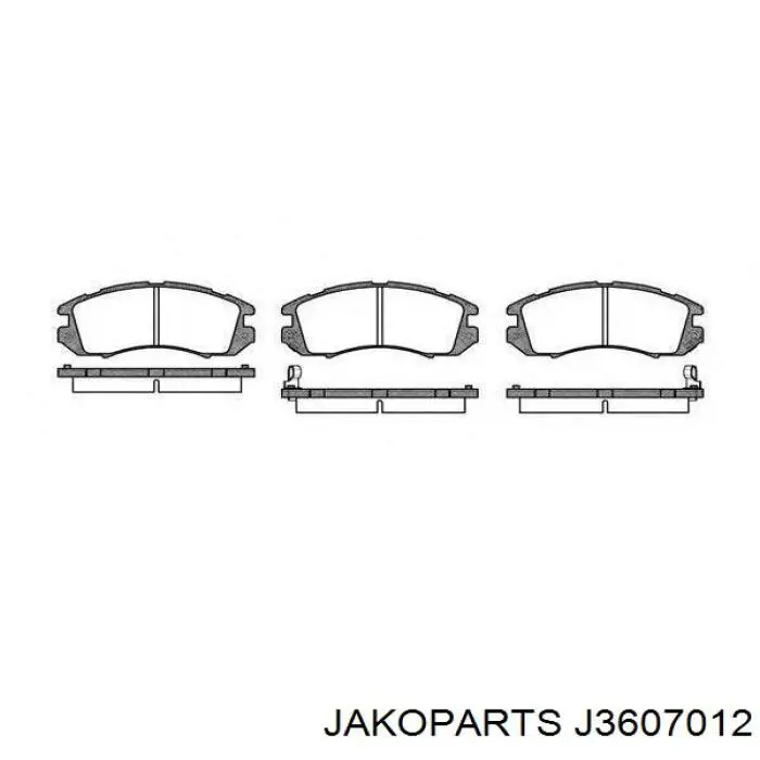 Купити J3607012 Jakoparts Колодки гальмівні передні, дискові