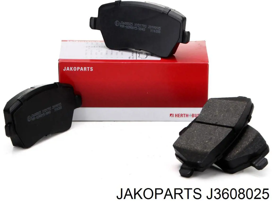 J3608025 Jakoparts колодки гальмівні передні, дискові