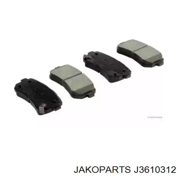 Задні дискові колодки Jakoparts J3610312
