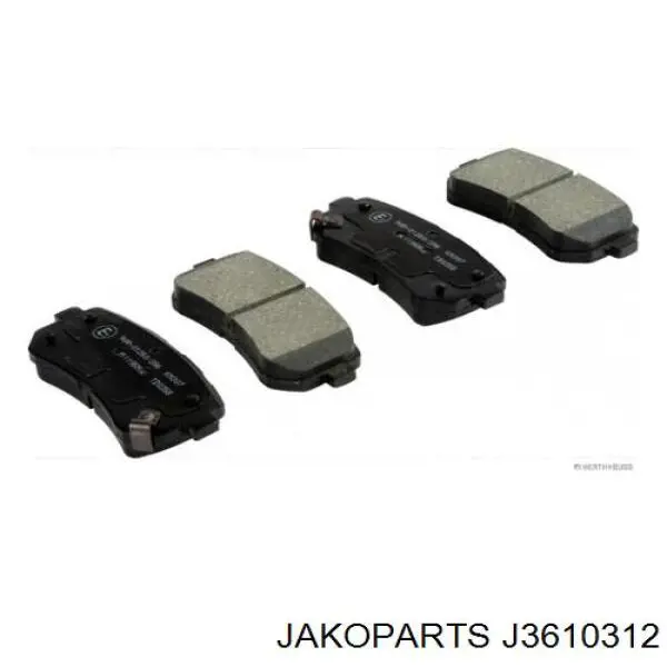 J3610312 Jakoparts Колодки гальмівні задні, дискові