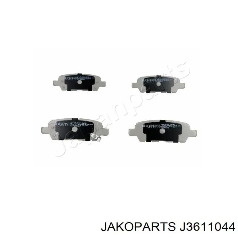 J3611044 Jakoparts Колодки гальмівні задні, дискові