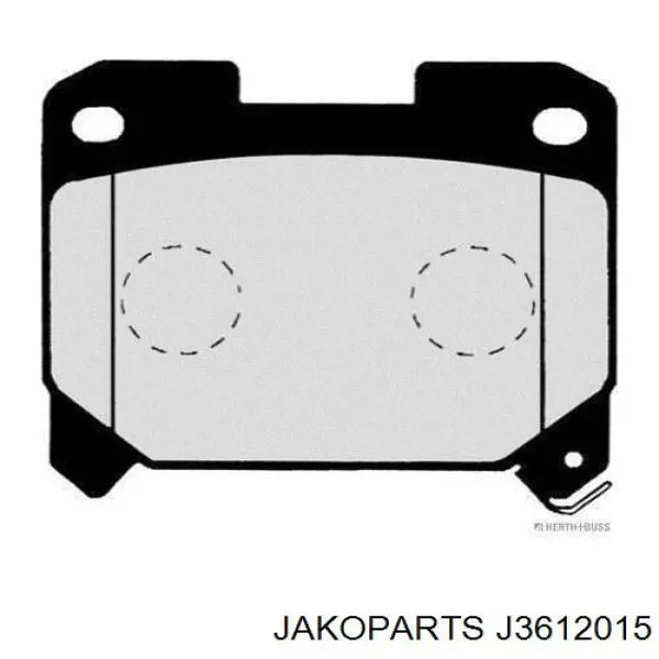 Колодки гальмові задні, дискові J3612015 Jakoparts