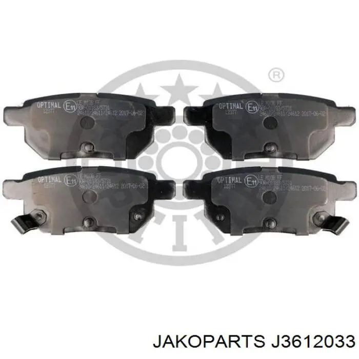 Купити J3612033 Jakoparts Задні колодки