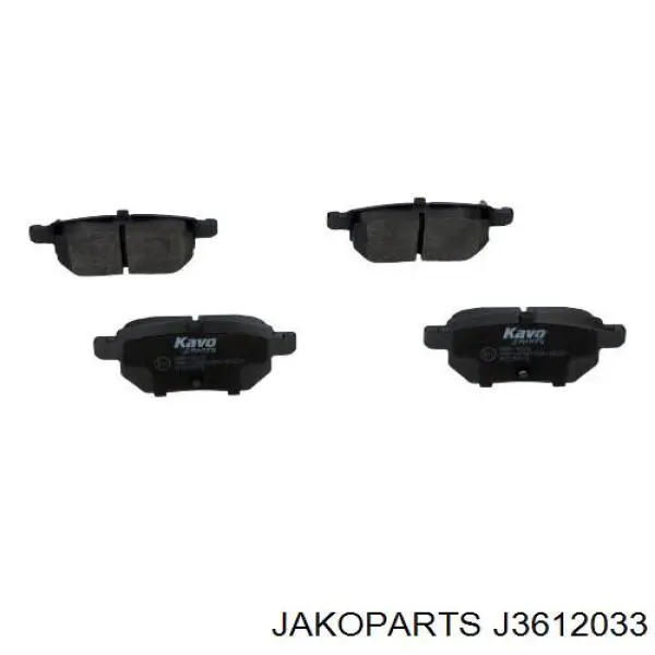 Задні гальмівні колодки J3612033 Jakoparts