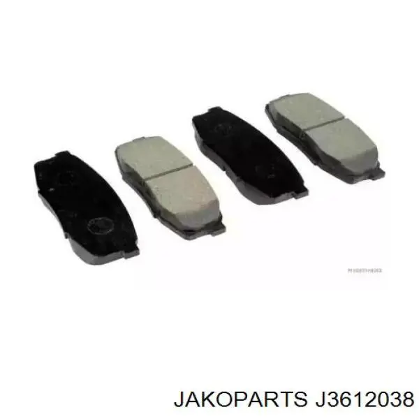 J3612038 Jakoparts Колодки гальмівні задні, дискові