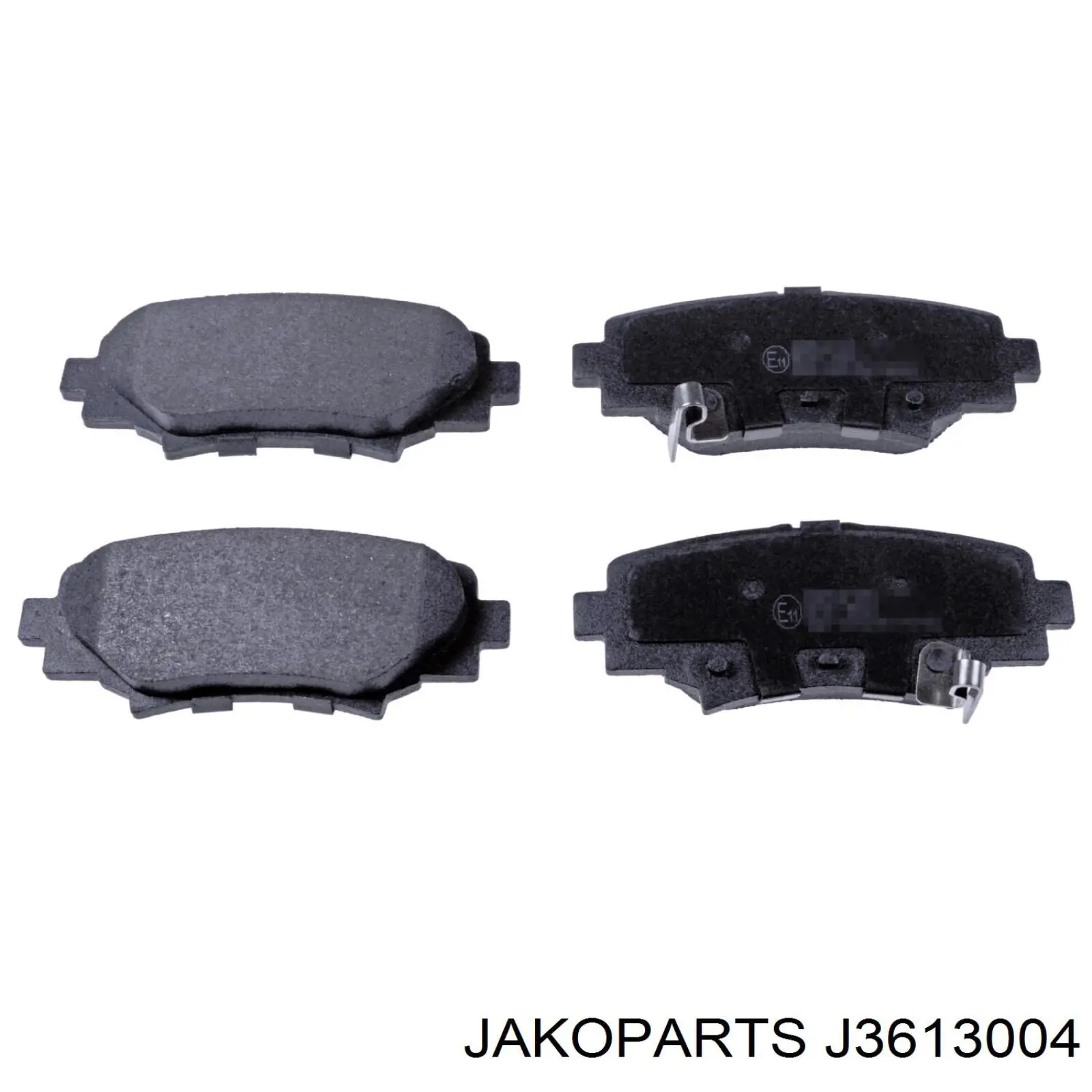 J3613004 Jakoparts Колодки гальмівні задні, дискові