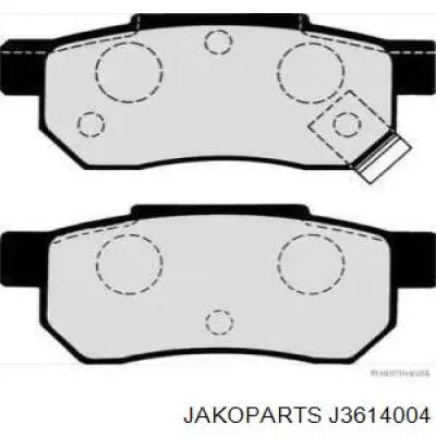 Колодки гальмові задні, дискові J3614004 Jakoparts