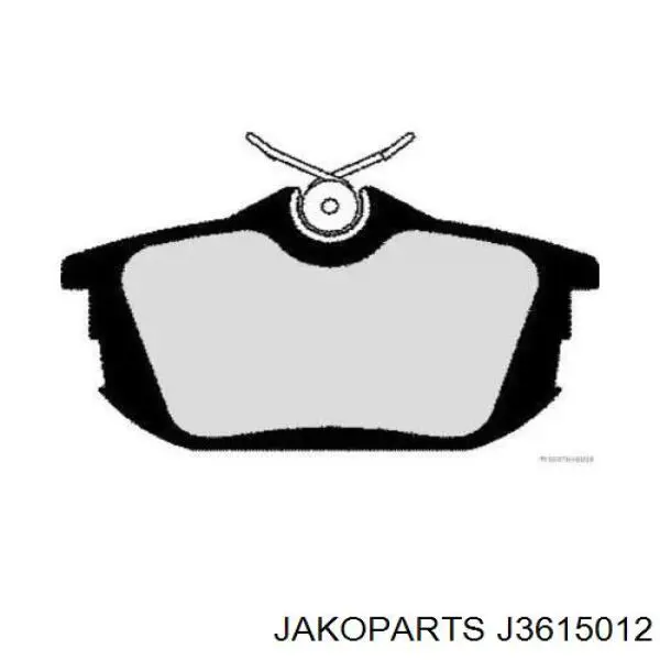 J3615012 Jakoparts Колодки гальмівні задні, дискові