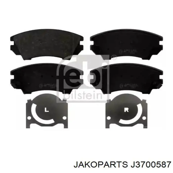 Шланг гальмівний передній, лівий Jakoparts J3700587 ціна, від 20.29 USD