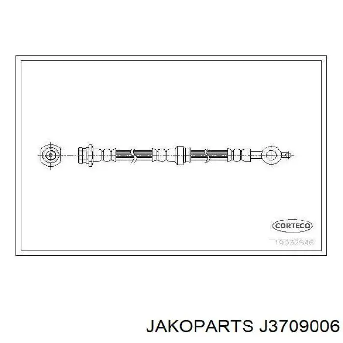 Шланг гальмівний передній, правий Nissan/Infiniti 462109U00A ціна, від 13.09 USD