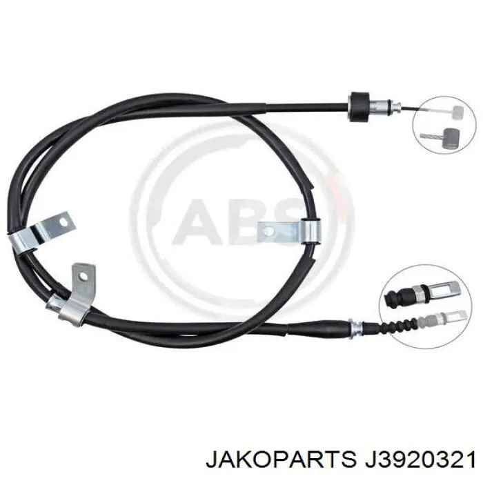 Купити J3920321 Jakoparts Трос ручного гальма задній, лівий