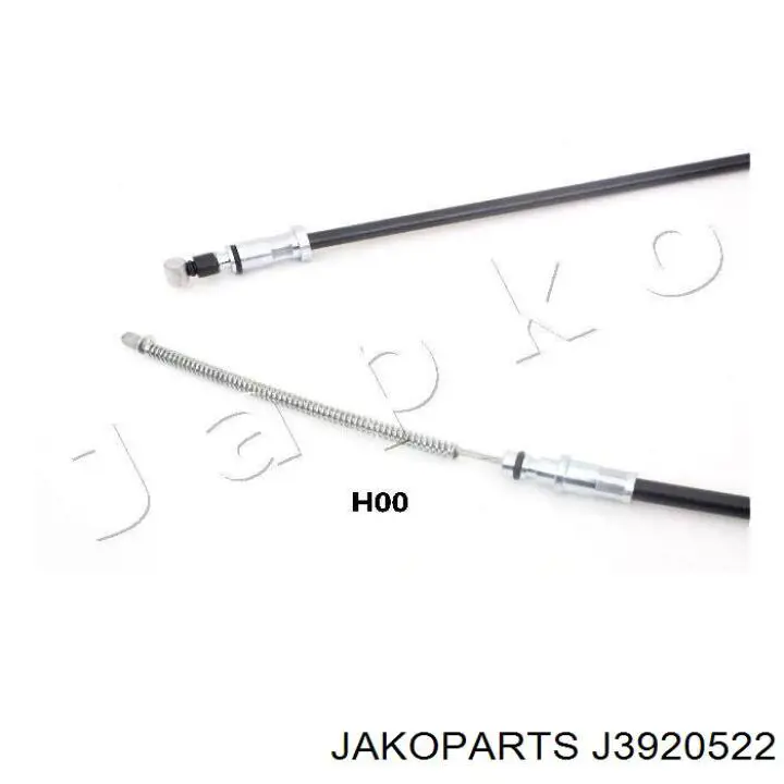 Трос стоянкового гальма задній лівий Jakoparts J3920522 ціна, від 14.38 USD