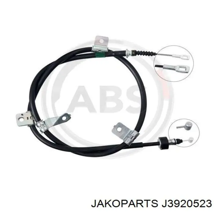 Трос стоянкового гальма задній лівий Jakoparts J3920523 ціна, від 21.01 USD