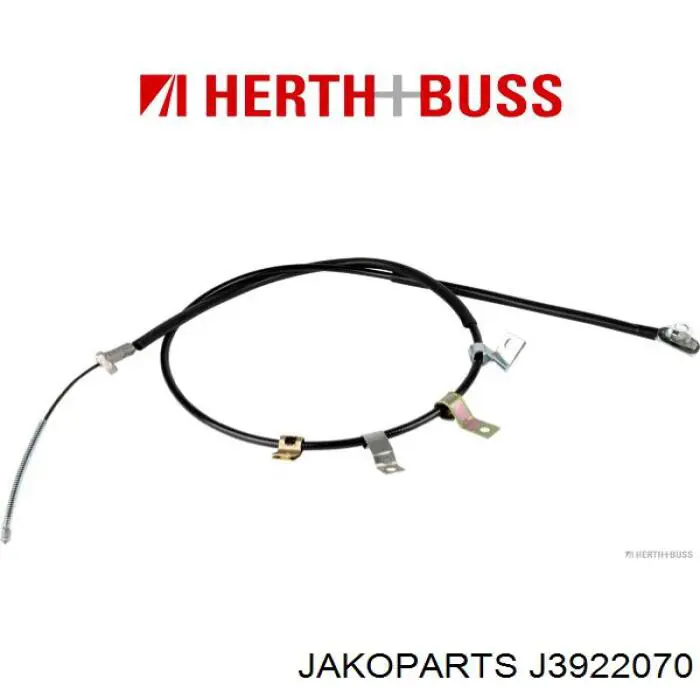 J3922070 Jakoparts Трос ручного гальма задній, лівий