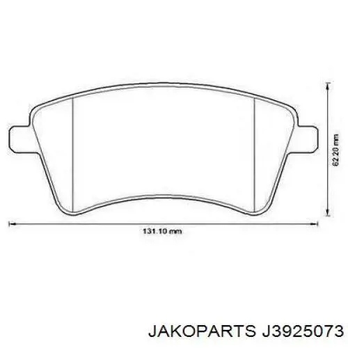 Купити J3925073 Jakoparts Трос ручного гальма задній, лівий