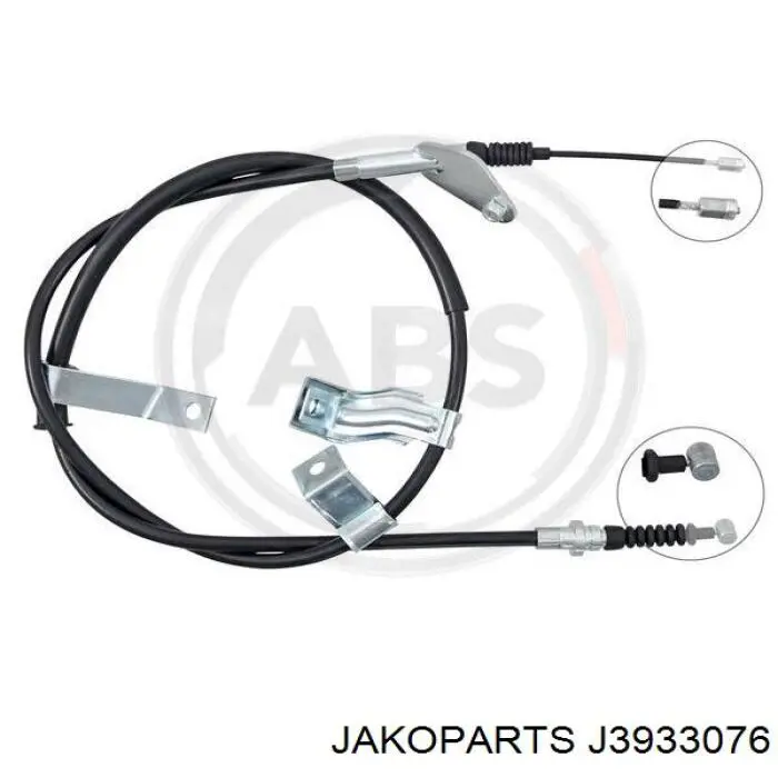 Трос стоянкового гальма задній правий Jakoparts J3933076 ціна, від 43.12 USD