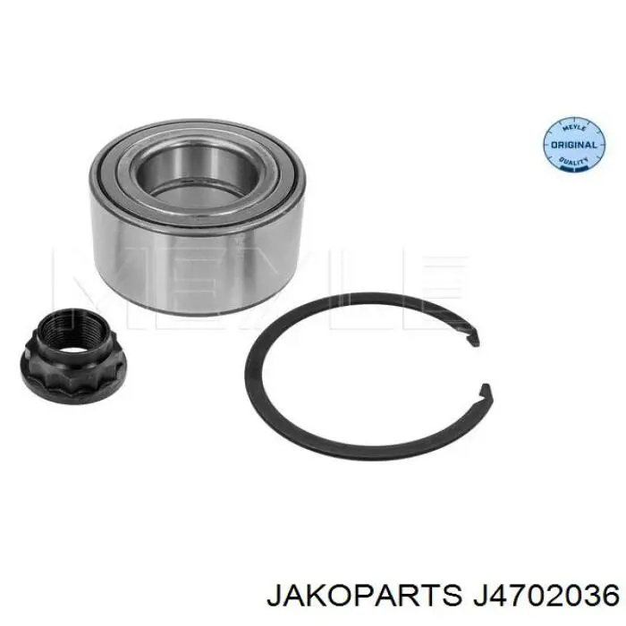 Комплект підшипник маточини передньої Jakoparts J4702036 ціна, від 31.40 USD