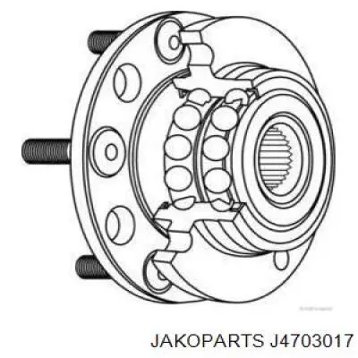 Маточина передня J4703017 Jakoparts