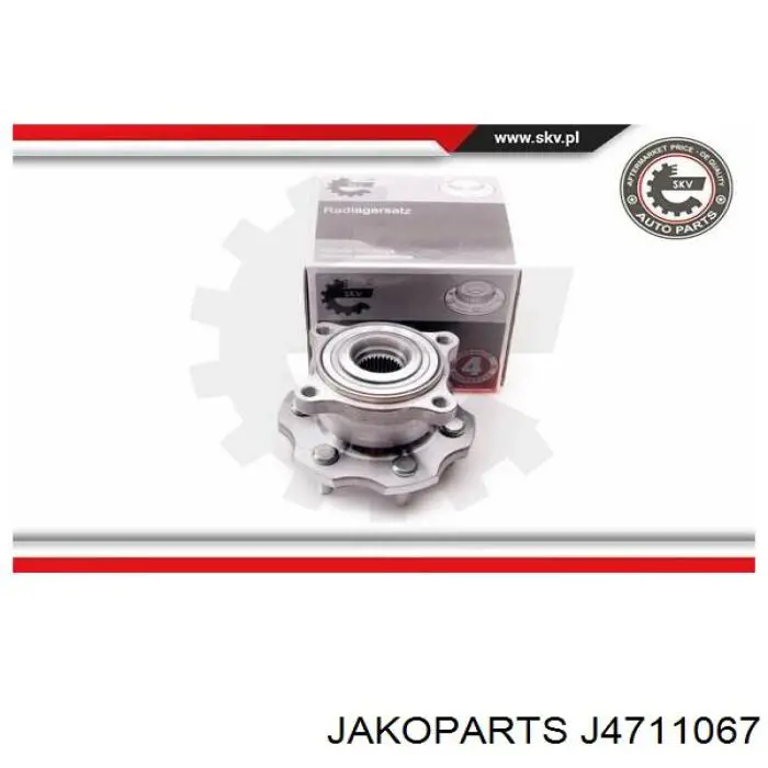 Маточини задніх коліс Jakoparts J4711067 ціна, від 79.70 USD