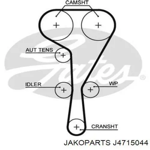 Задня маточина J4715044 Jakoparts