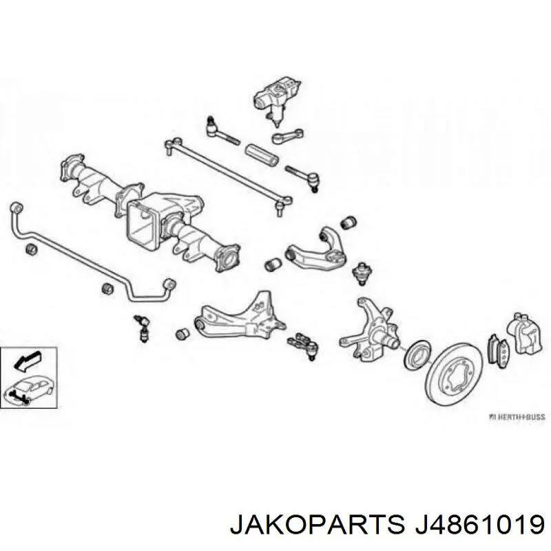 Купити J4861019 Jakoparts Кульова опора, нижня