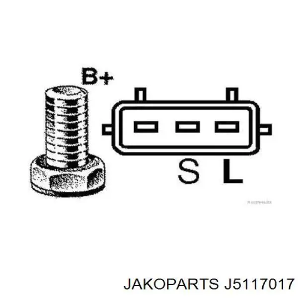 Генератор JA1704 HC Parts