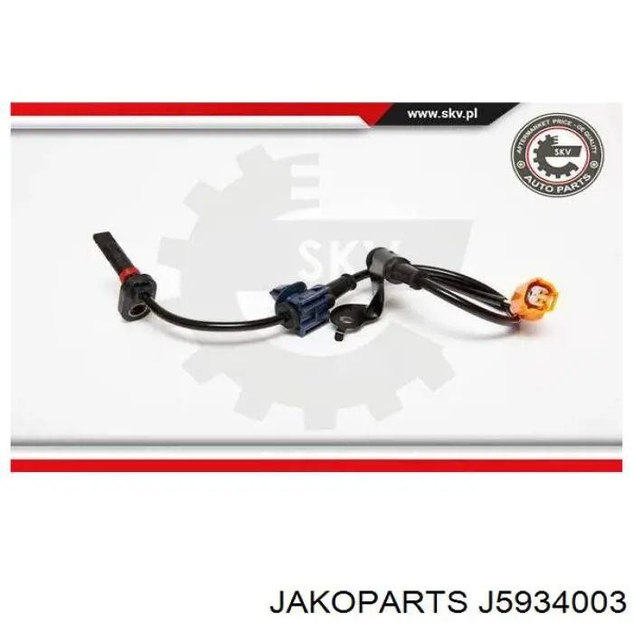 Купити J5934003 Jakoparts Датчик АБС (ABS) задній, правий