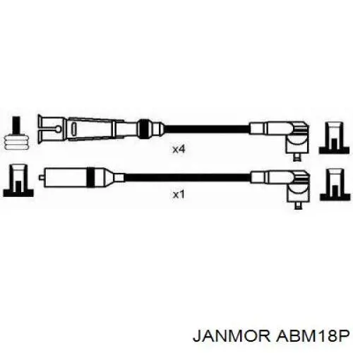 ABM18P Janmor дріт високовольтні, комплект