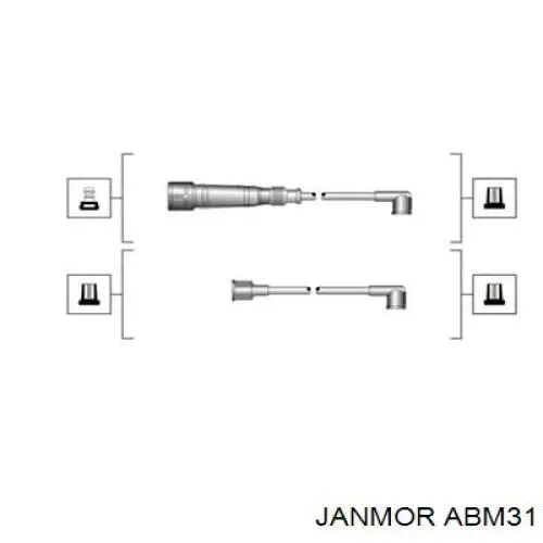 ABM31 Janmor дріт високовольтні, комплект