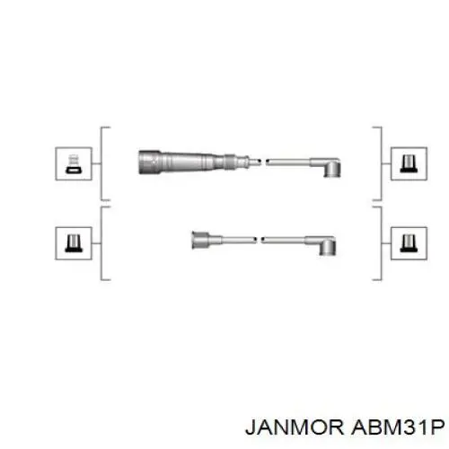 Дроти запалювання Janmor ABM31P ціна, від 43.62 USD