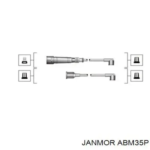 Купити ABM35P Janmor Провід високовольтні, комплект