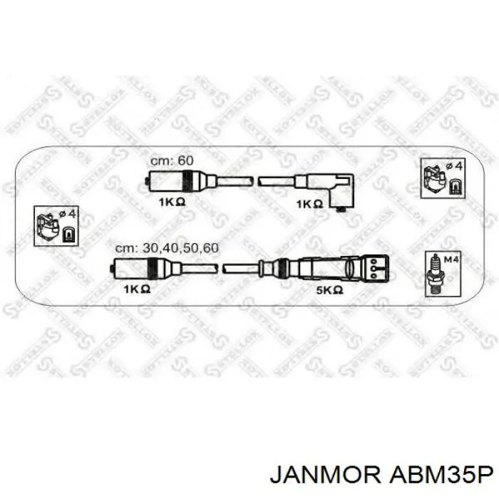 Високовольтні дроти ABM35P Janmor