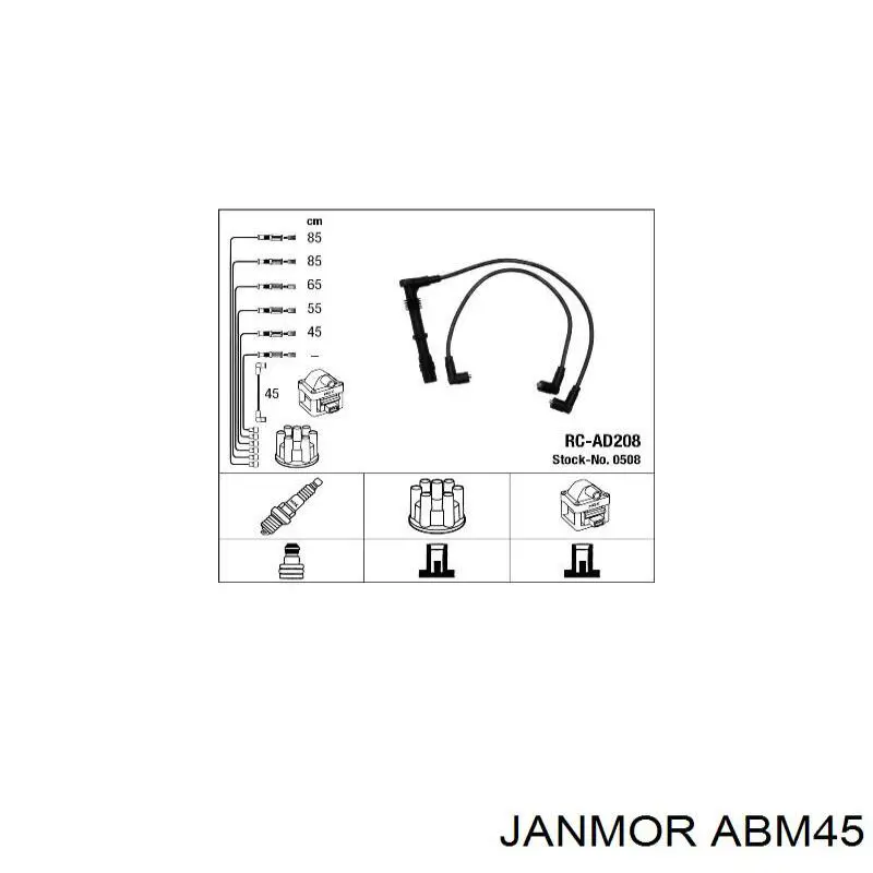 ABM45 Janmor дріт високовольтні, комплект
