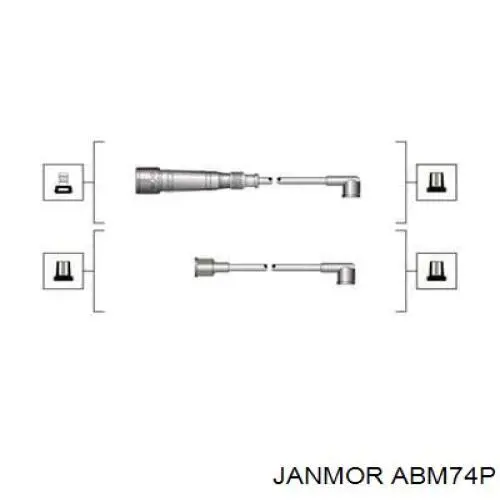 Дроти запалювання Janmor ABM74P ціна, від 30.74 USD