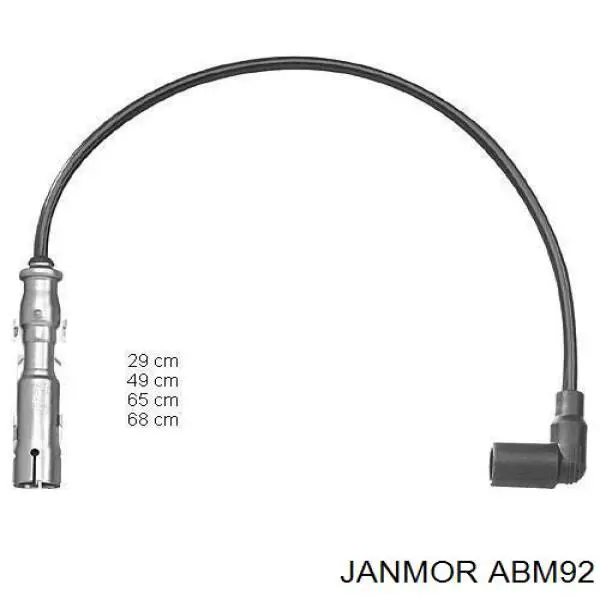 Дріт високовольтні, комплект ABM92 Janmor