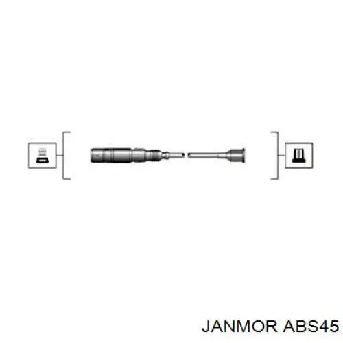 Дроти запалювання Janmor ABS45 ціна, від 43.87 USD
