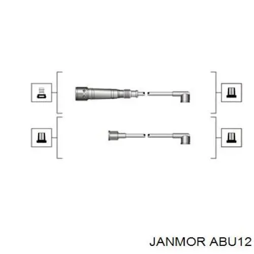 ABU12 Janmor дріт високовольтні, комплект