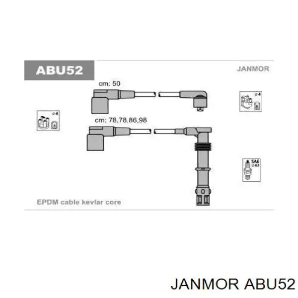 Купити ABU52 Janmor Провід високовольтні, комплект