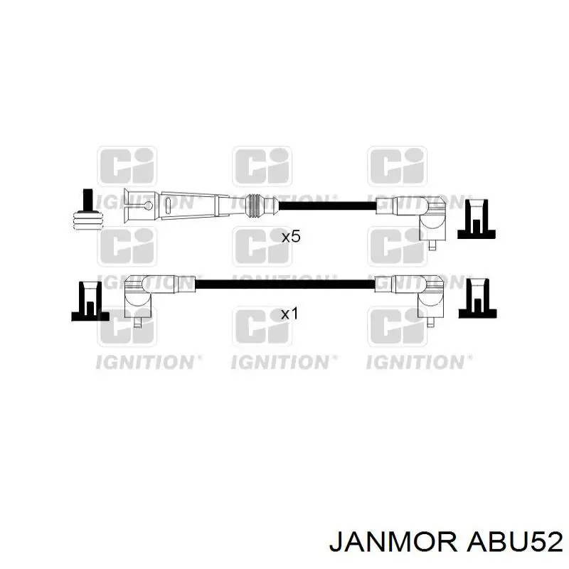 ABU52 Janmor дріт високовольтні, комплект
