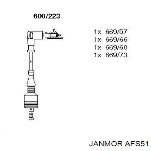 Купити AFS51 Janmor Провід високовольтні, комплект
